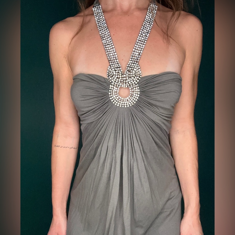 Unique comfy dress with diamond detail